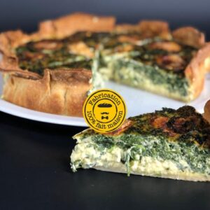 Quiche à la part Chèvre Epinard
