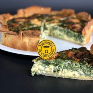 Quiche à la part Chèvre Epinard