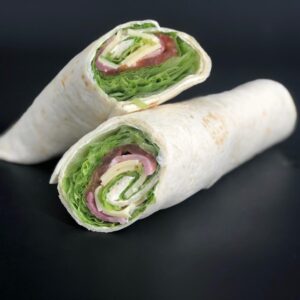 WRAP FROMAGE CANTADOU SALADE TOM JAMBON EMMENTAL